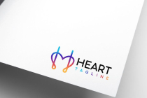 Letter H Heart Logo Screenshot 2
