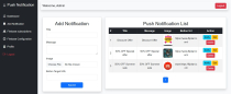 Web Push Notification System using Firebase in PHP Screenshot 1